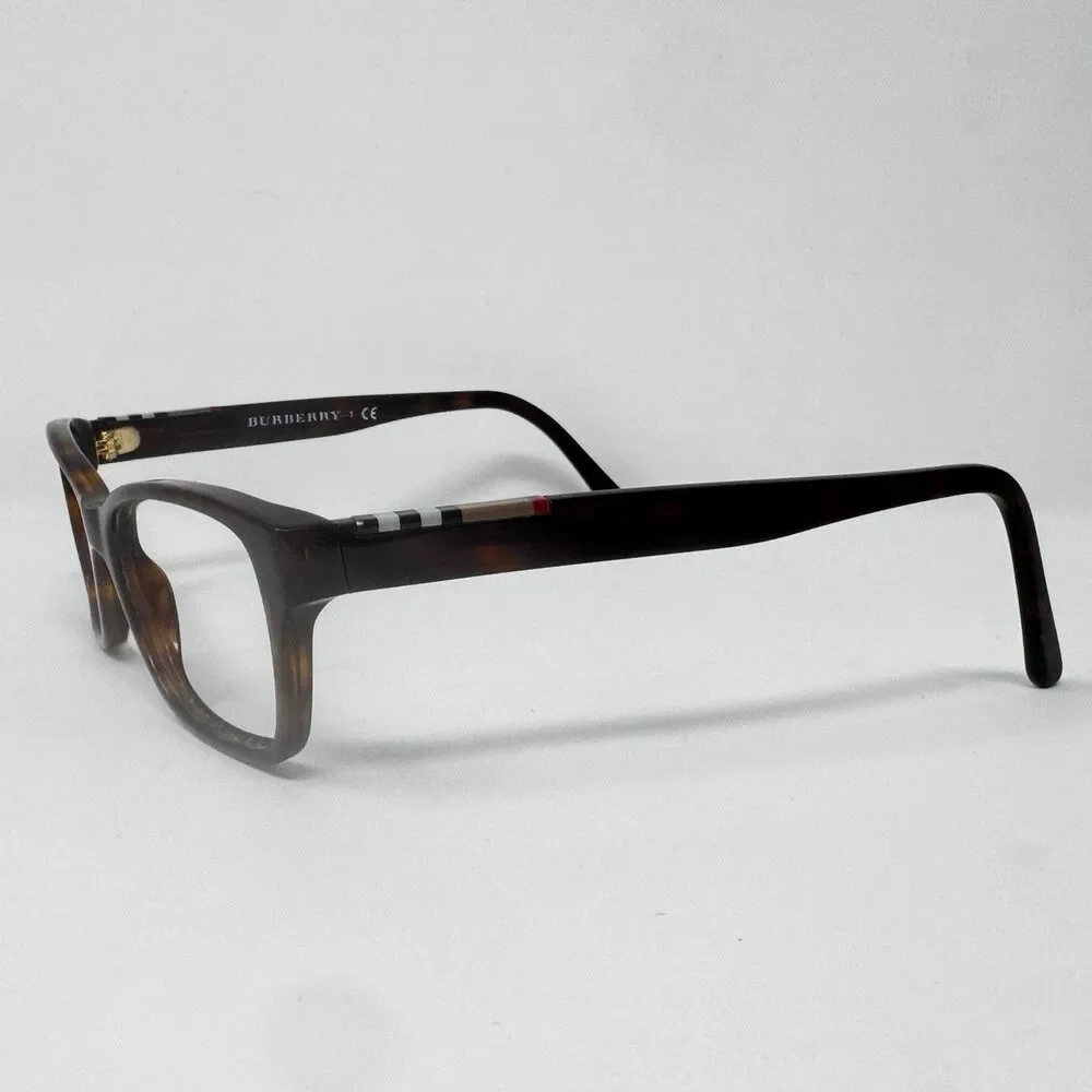Burberry B2144 3349 Brown Havana Rectangular Eyeglass Frames 51-16-140